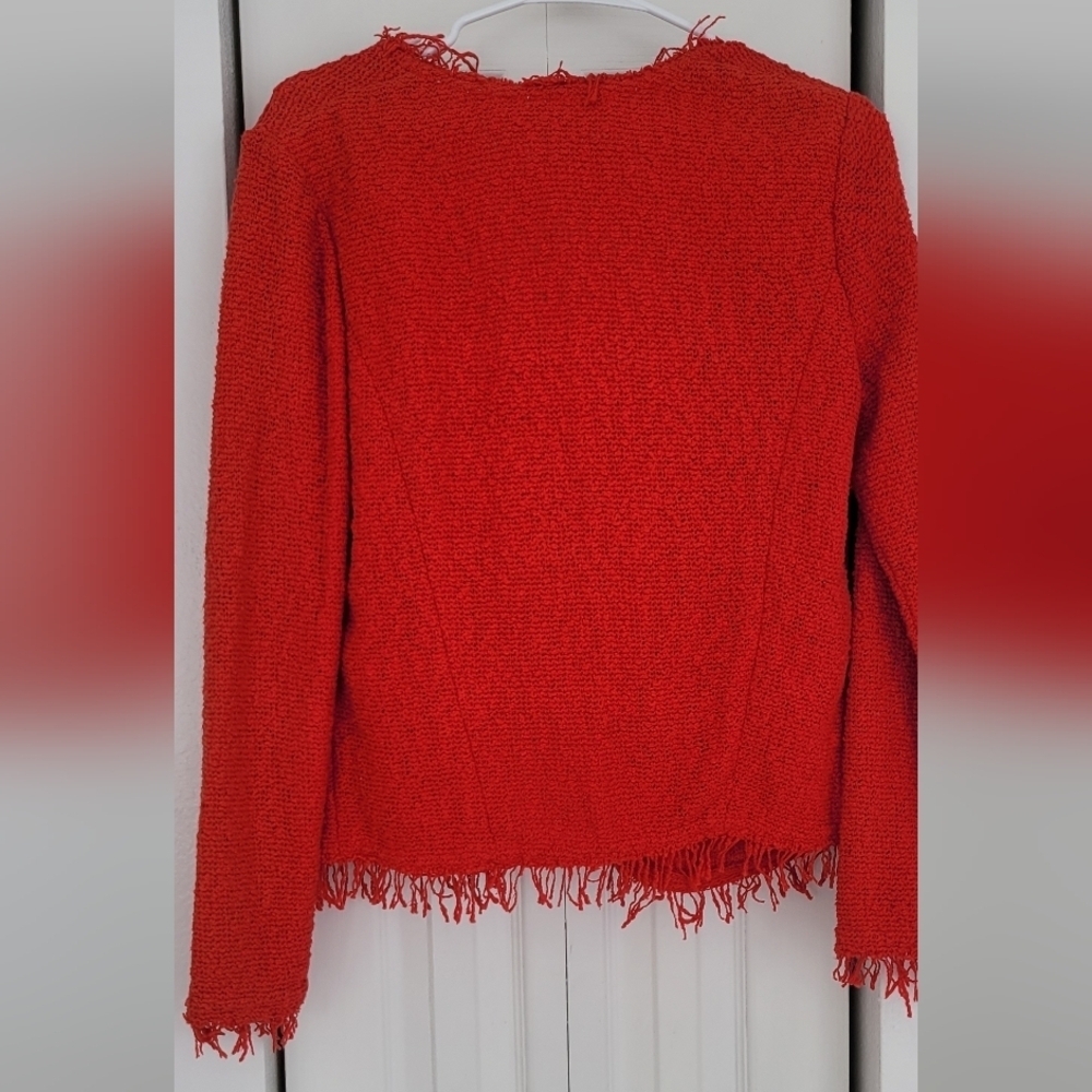 IRO Red Tweed Jacket - Picture 4 of 9